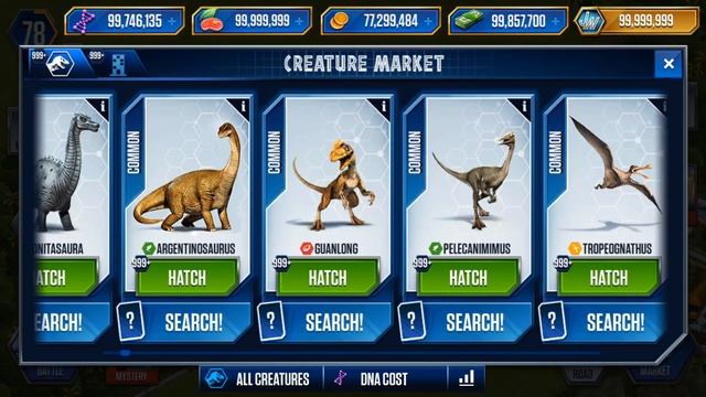 Fully unlock land, Dinosaurs, Fish, Animal and latest events today || Jurassic world the game