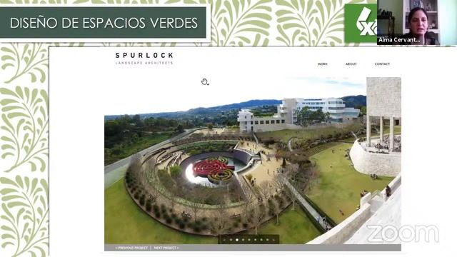 Plática especializada: Diseño de espacios verdes