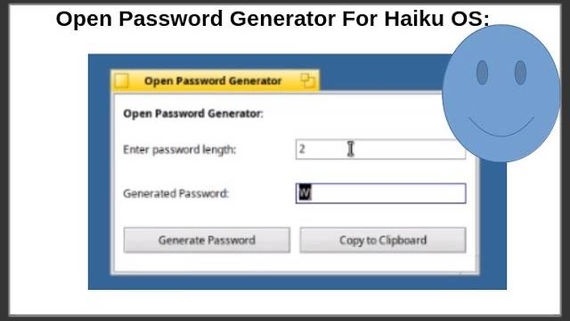 Open Password Generator For Haiku OS!