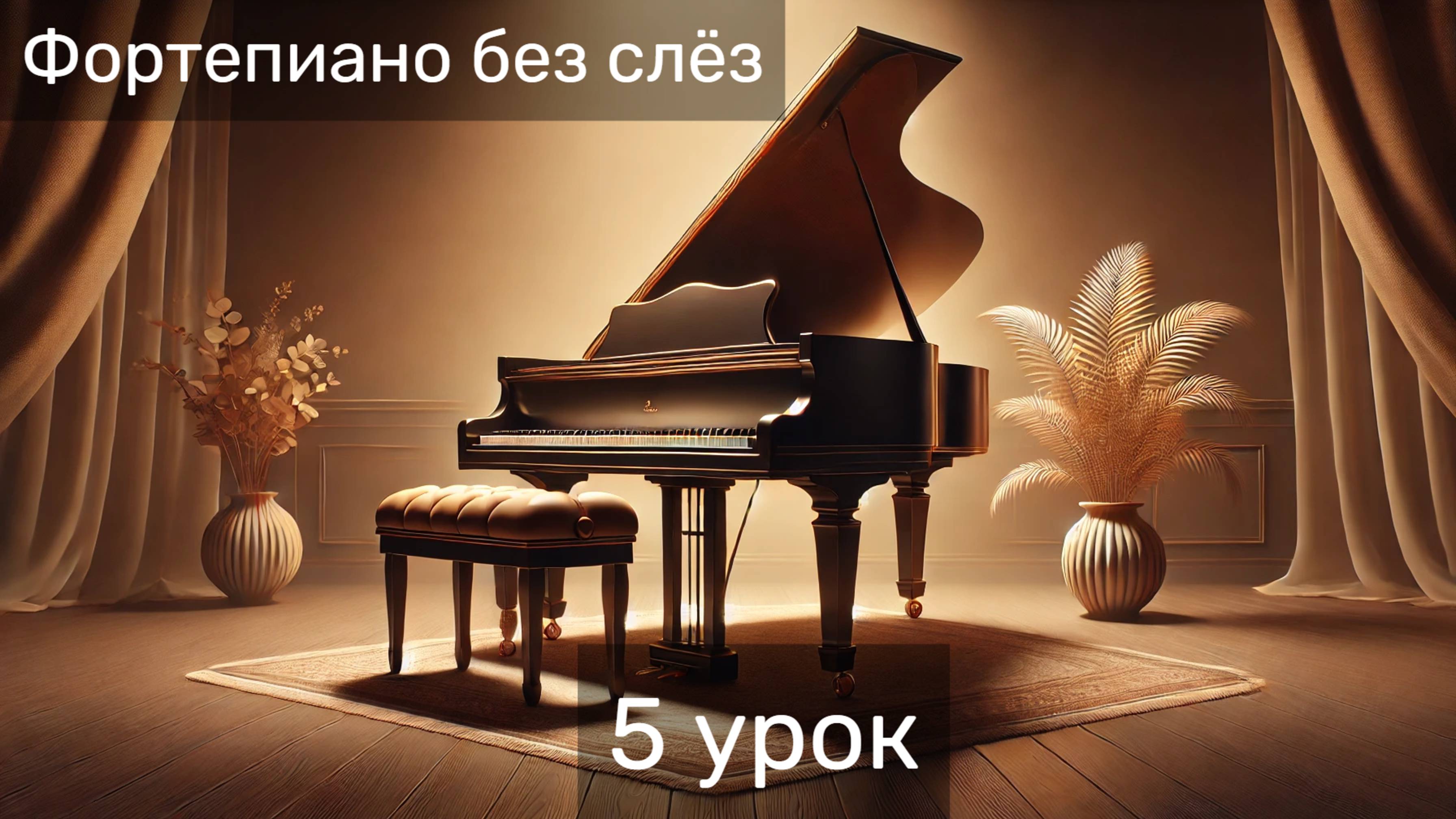 ЭКСПРЕСС-КУРС ФОРТЕПИАНО БЕЗ СЛЁЗ - УРОК 5