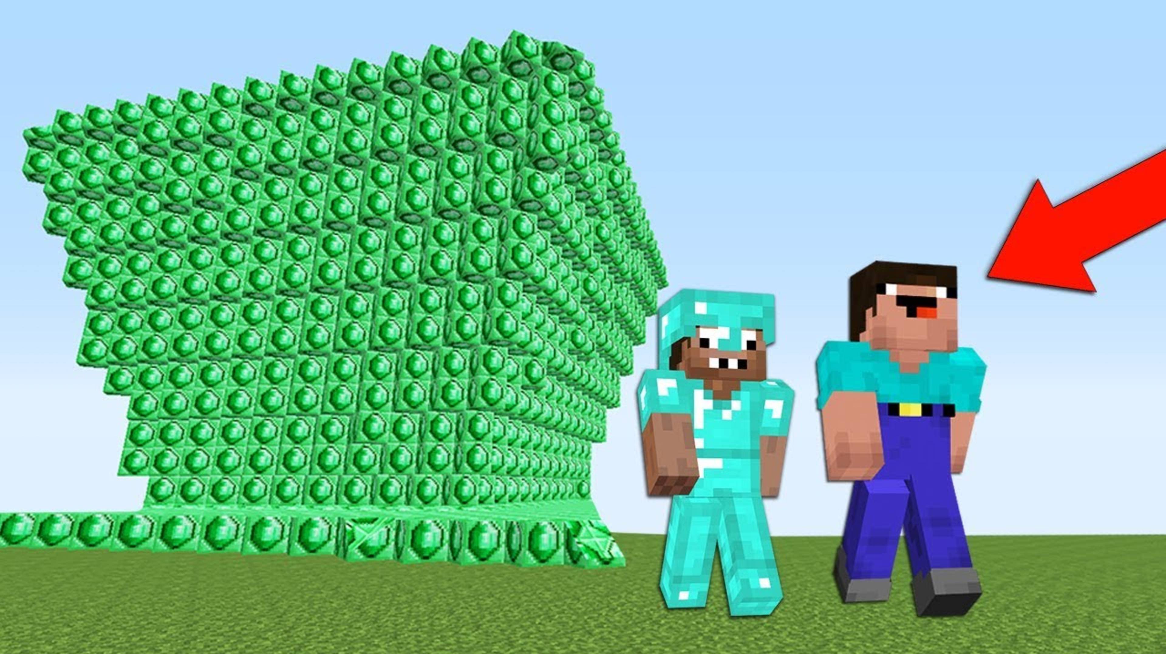 НУБ И ПРО ПРОТИВ ЦУНАМИ ИЗ ИЗУМРУДОВ В МАЙНКРАФТ ДОМ ЛОВУШКА В MINECRAFT ТРОЛЛИНГ