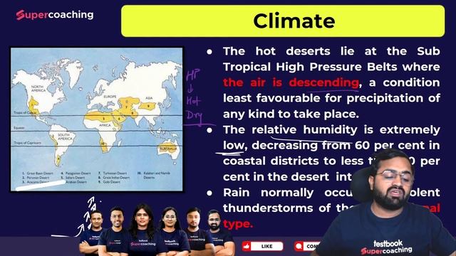 L33 UPSC 2023 Prelims - Geography Class by Kinjal sir | The Savanna & Desert Climates