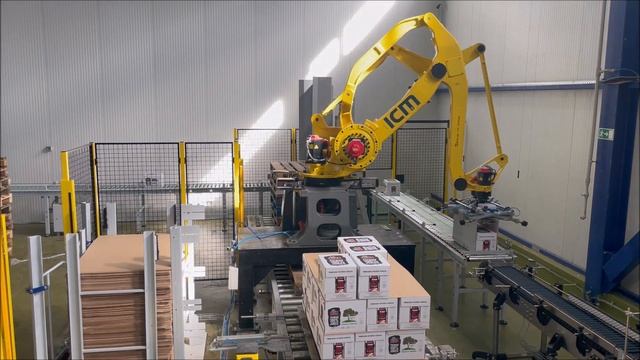 Robotic palletising of Tetra Pak packs (4x3x1l)
