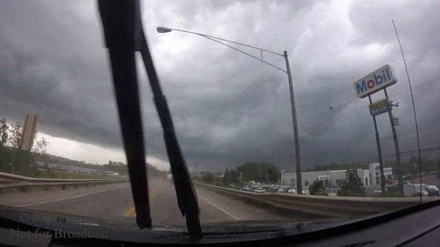 June 10, 2020 Dust Storm/Gust Front Scary Storm Chase Moment | Fowlerville, MI