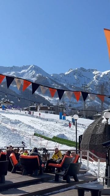 Роза Хутор февраль 2025 обстановка на курорте #сочи #недвижимость #апартаменты