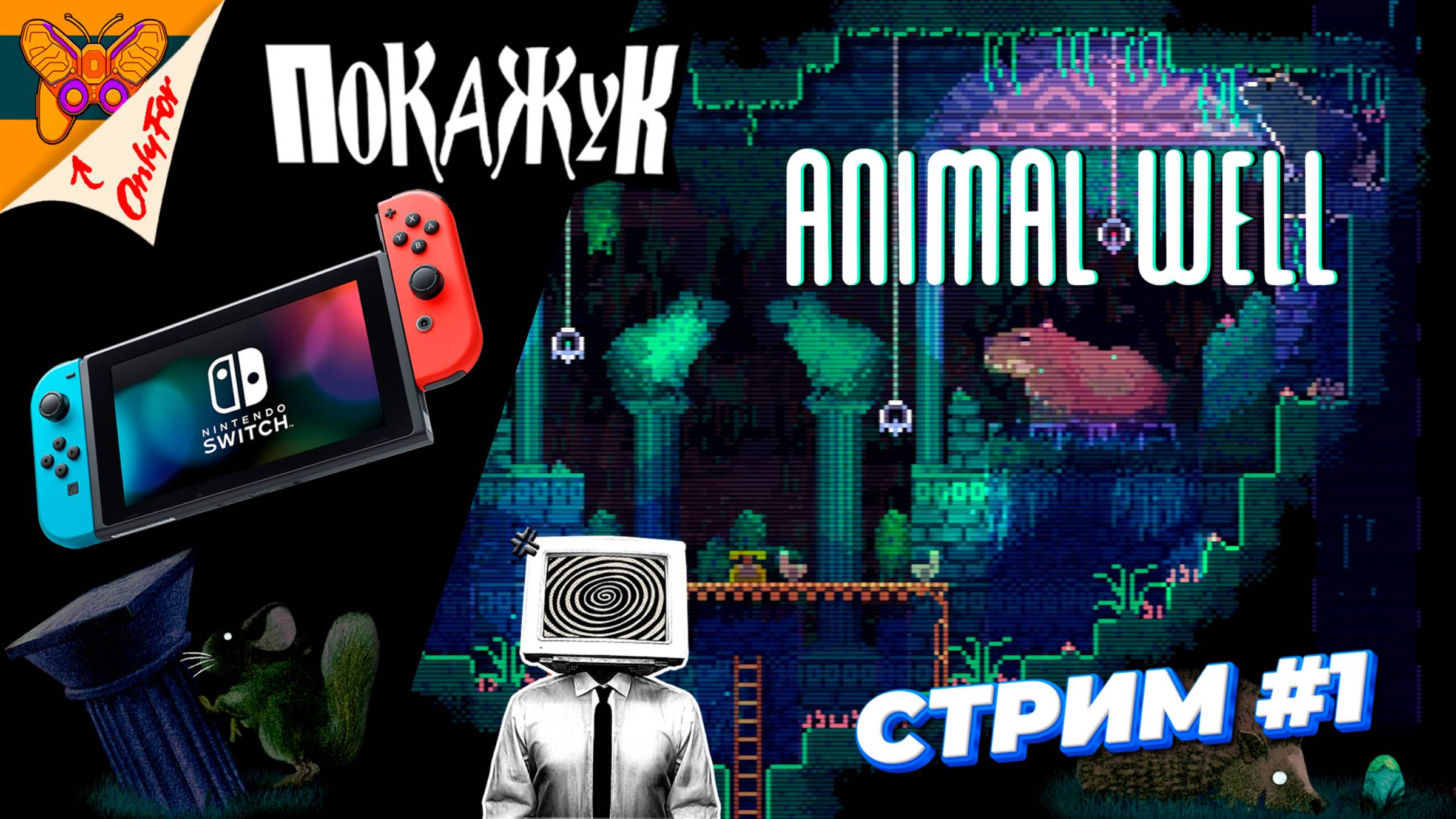 Animal Well стрим со SWITCH #1