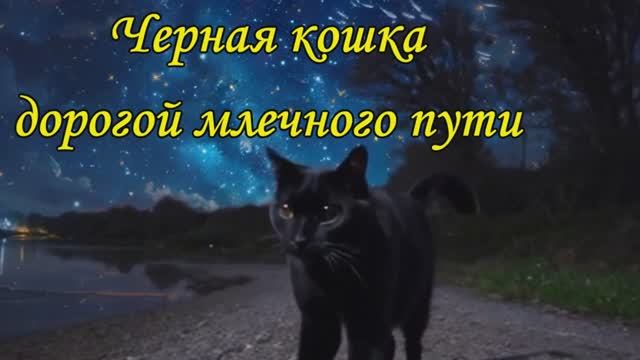 Черная кошка дорогой млечного пути