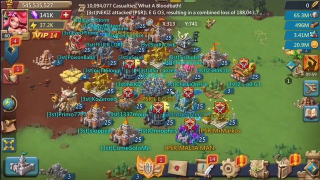 Lords Mobile - Attempt to zero 1.9b in inf gear