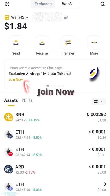 Binance LISTA tokens Airdrop || New Web3 Wallet Airdrop