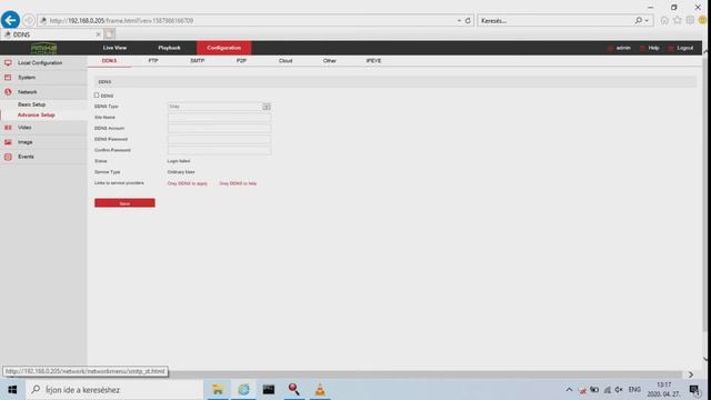 Amiko Ip camera motion detection record set