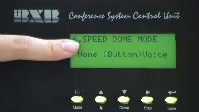 Speed Dome Camera Mode Settings-BXB FCS Series digital conference system