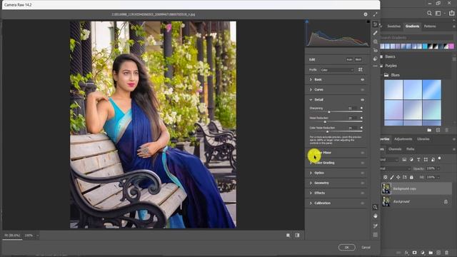 HDR Camera Raw Trick Green Tone Photo Editing Tutorial | Photoshop cc Background Colour Change