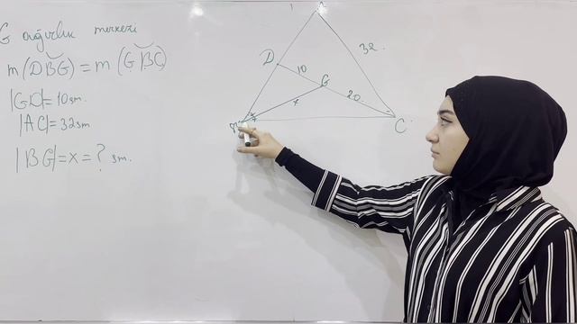 EDU MAX TR-YÖS GEOMETRİ test izahı - KENARORTAY ve AÇIORTAY mövzusuna aid sual