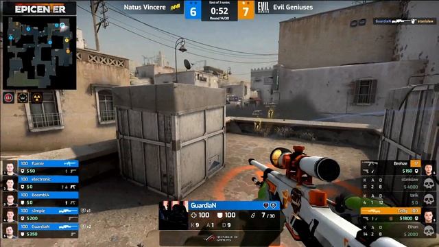 🔴S1MPLE ТАЩИТ ВАЖНЫЙ КЛАТЧ; НАВИ ПОТЕЮТ ЗА ВЫХОД В ЧЕТВЕРТЬФИНАЛ;NAVI vs EG на  EPICENTER 2019
