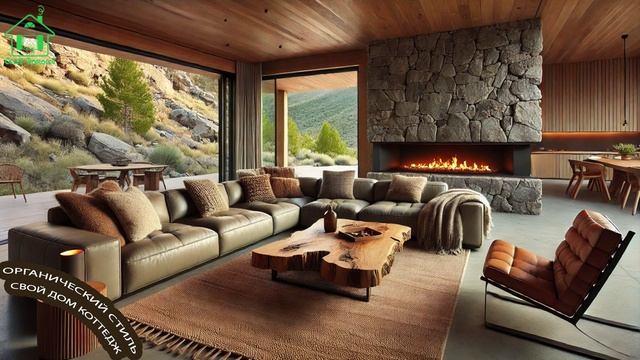 Органический стиль интерьера частного дома фото для вдохновения 🛋️🌳🦋 (5)