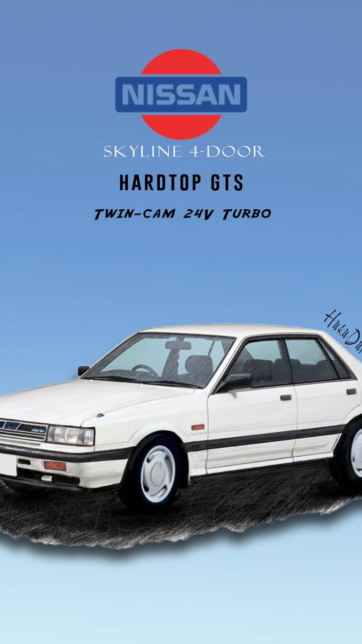 Nissan Skyline 4-door Hardtop GTS Twin-cam 24V Turbo(KRR31) 1986:Ретро и будущее в одном автомобиле