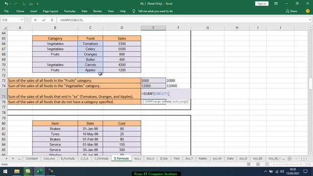 Lecture Count &  Sum Formula