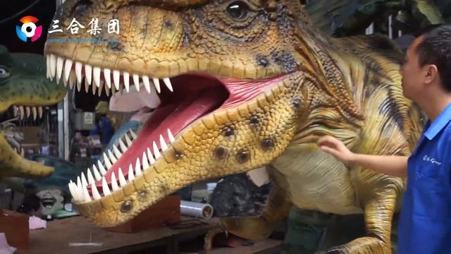 Zigong Sanhe Robot Hand Touch Control Animatronic dinosaure,animatronic dino