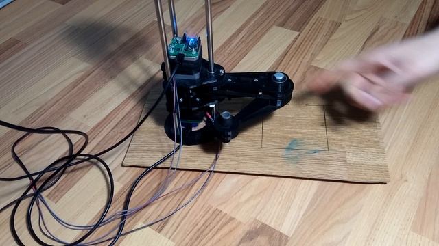 SCARA arm with closed loop stepper motors.