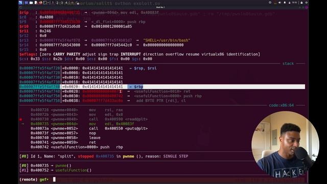 2 - ROP Emporium Walkthroughs - split x64