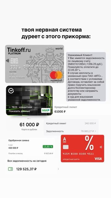 Лучшие финансовые продукты в описании и шапке профиля
