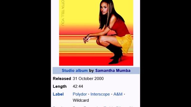 (instr.) "Don't Need You To (Tell Me I'm Pretty)" Samantha Mumba