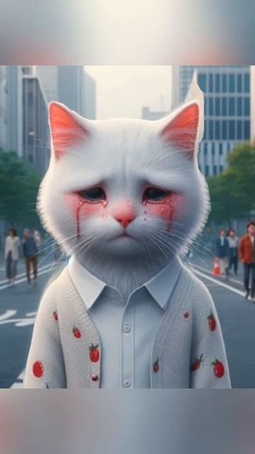 The cat has a virus in its mouth #cat #cute #edit #shorts #ai #funny #viral #youtubeshorts