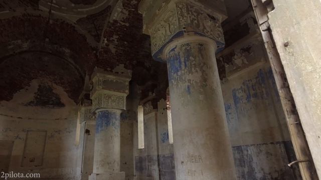 Аэросъемка. Храм Казанской иконы Божией Матери. Республика Татарстан, Спасский район.