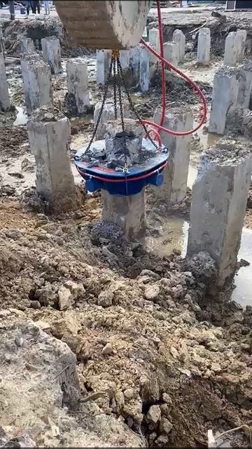 Срезка квадратных свай
