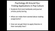 Three Ideas for Innovative Teaching of Psychology