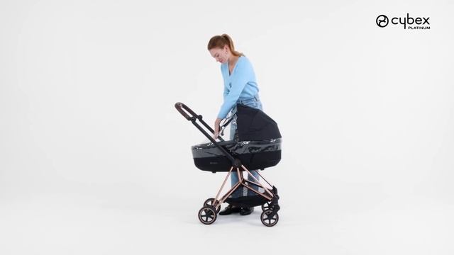 Как прикрепить дождевик к люльке (спальному блоку) Lux Carry Cot MIOS CYBEX