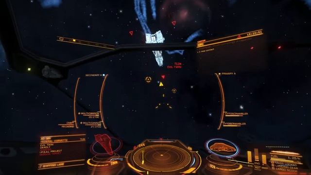 cobra mk 3 vs corvette assasination mission. threat 4.