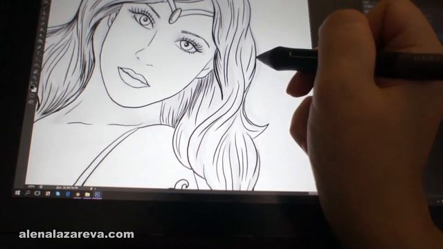 Drawing with Wacom Cintiq 13HD