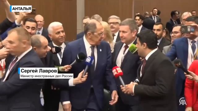 Реакция Сергея Лаврова на вопрос журналистов о Макроне