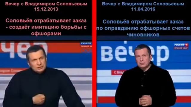 Еврейская журналистика. Соловьёв расскажет про офшоры, как надо.