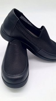 Туфли женские кожа мягкие удобные на широкую ногу на косточку 8029-3-1 Чёрный