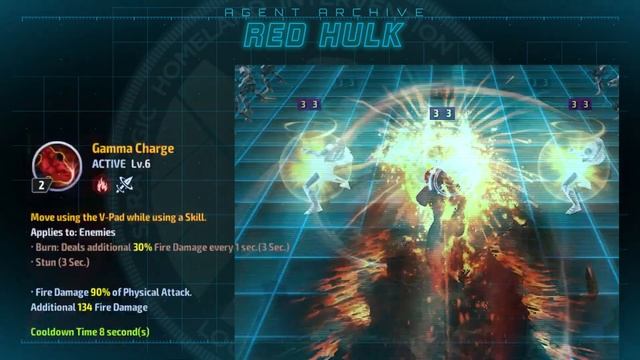 Трейлер Marvel Future Fight (Red Hulk Agent Archives)