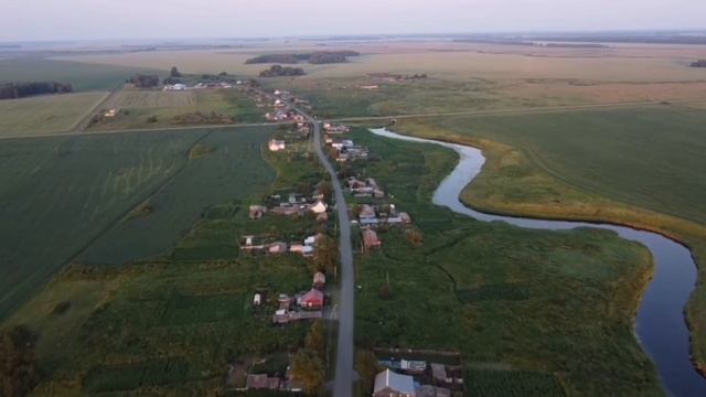 Село Зимовье-Вагай, Омутинский район, Тюменская область с высоты