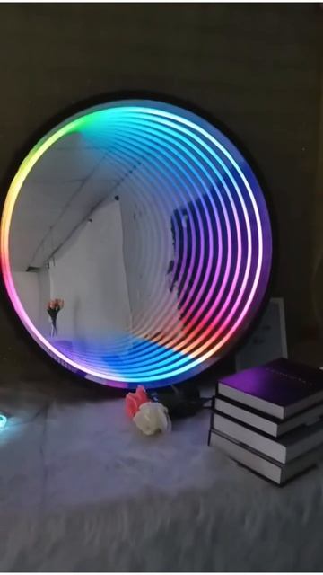 💥 Круглое зеркало RGB "Бесконечность"
