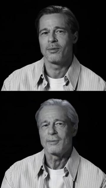 Stunning! Brad Pitt Fast Forward AGED 25 Years! 🤣 #shorts #shortsfeed