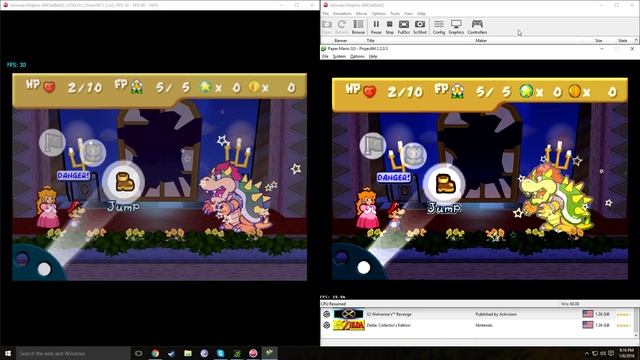 Ishiiruka Dolphin vs PJ64 with Glide64 | Paper Mario 64