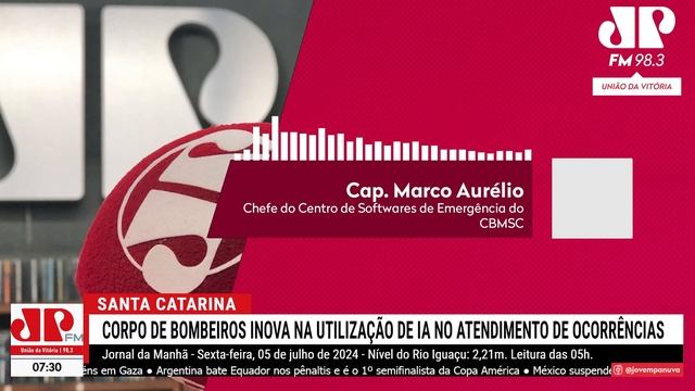 CORPO DE BOMBEIROS DE SANTA CATARINA INOVA USANDO IA NAS OCORRÊNCIAS