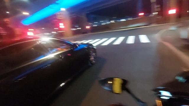 Соблазн на мотоцикл / ночной прохват