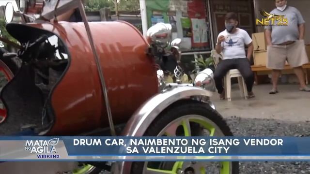Drum car, naimbento ng isang vendor sa Valenzuela City