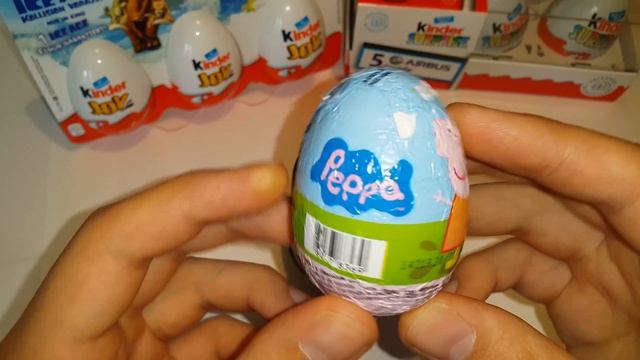 Cartoon Surprise Chocolate Eggs: Bee MAYA and Peppa Pig