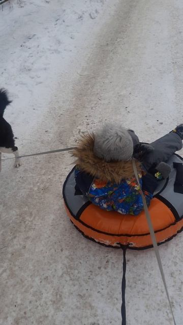 На горку едем!✌️👍☃️❄️☃️❄️☃️