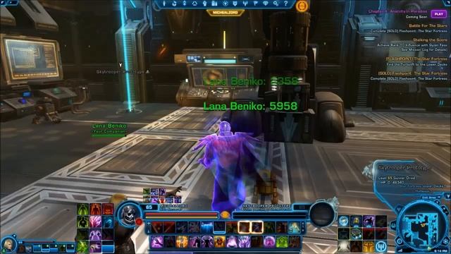 SWTOR Walkthrough Sith Inquisitor Darkside KOTFE Part 201: Alderaan Star Fortress