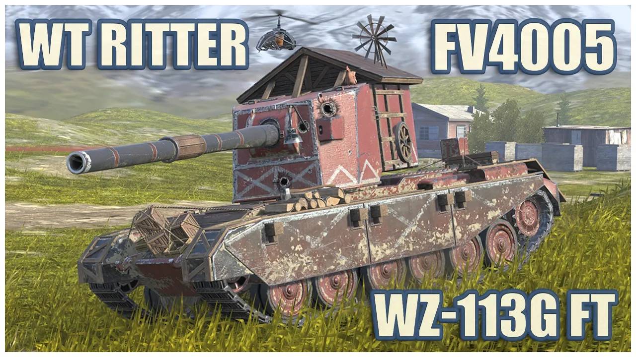 FV4005, WT Ritter & WZ-113G FT  Tanks blitz Gameplay