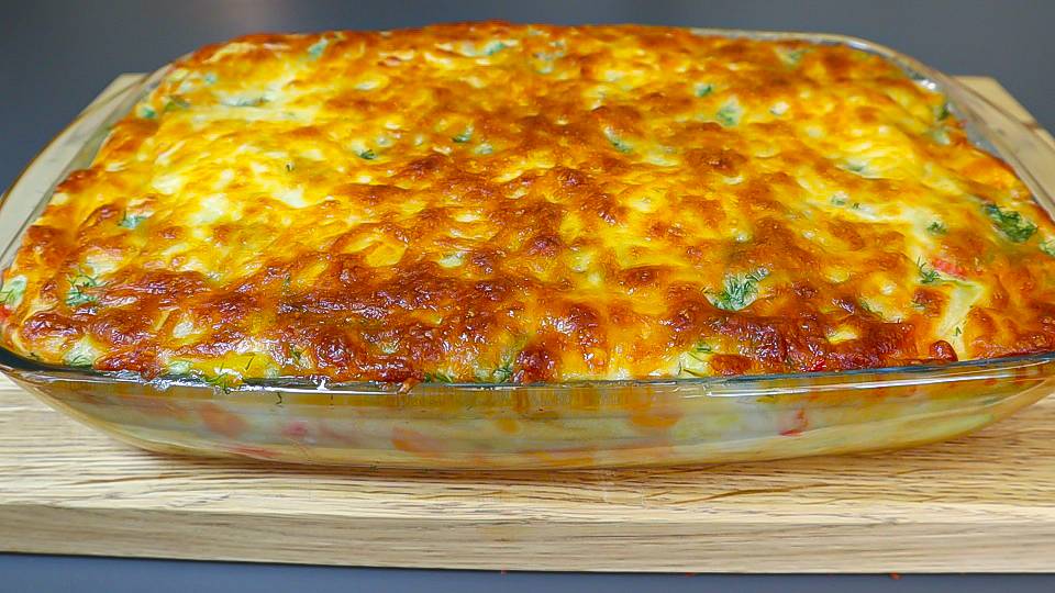 Вкусный рецепт кабачков. Сытный рецепт овощного ужина для всей семьи. Готовлю 2 раза в неделю.