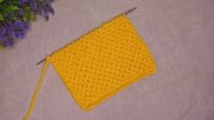 Узор спицами из изнаночных петель